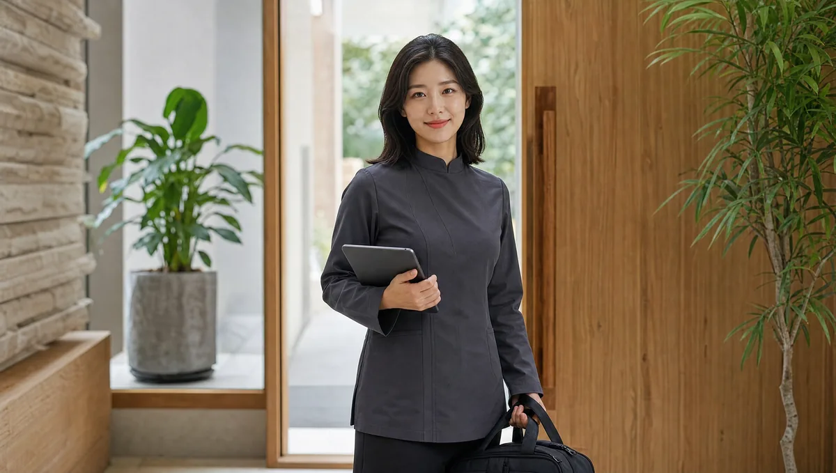 한국출장마사지 이용 후 정돈된 거실